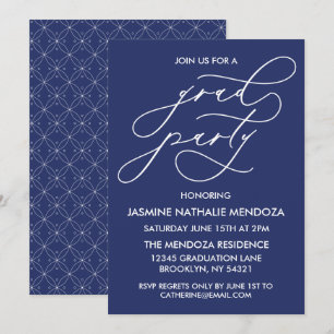 CARTE D'INVITATION DE FIN D'ÉTUDES EN CALLIGRAPHIE