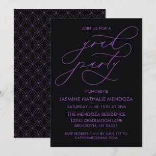 CARTE D'INVITATION DE FIN D'ÉTUDES EN CALLIGRAPHIE