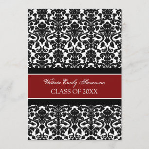 Carte d'invitation de la fête de graduation person