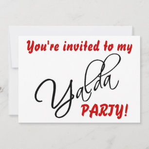 Carte d'invitation de la fête de Yalda