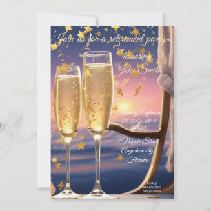 Carte d'invitation de la partie de retraite