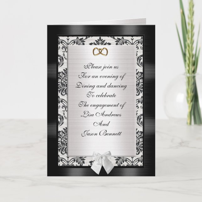 Carte d'invitation de la partie d'engagement (Devant)