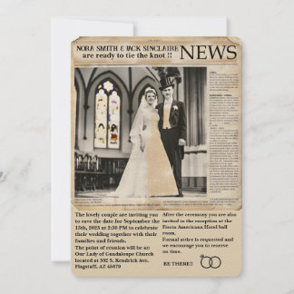 " CARTE D'INVITATION DE MARIAGE "