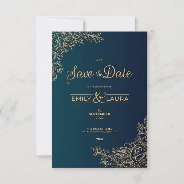 Carte d'invitation de mariage  (Devant)