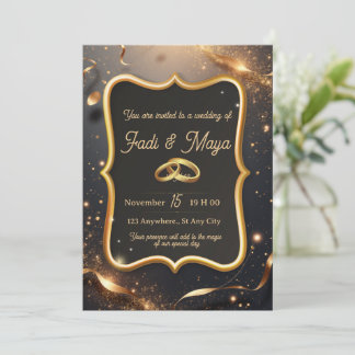 Carte d'invitation de mariage