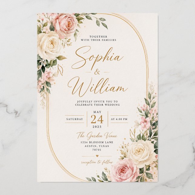 carte d'invitation de mariage  (Recto)