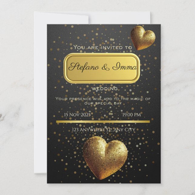 carte d'invitation de mariage  (Devant)