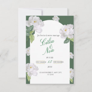 carte d'invitation de mariage
