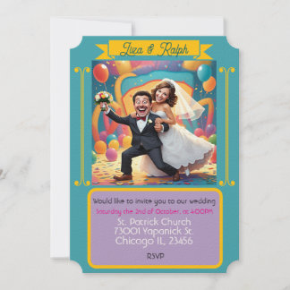 " CARTE D'INVITATION DE MARIAGE "