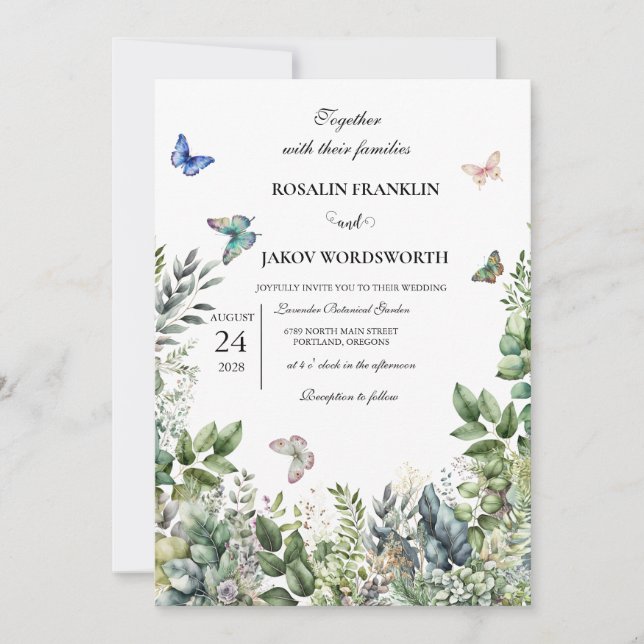 carte d'invitation de mariage (Devant)