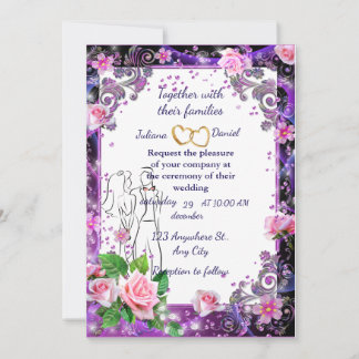 carte d'invitation de mariage