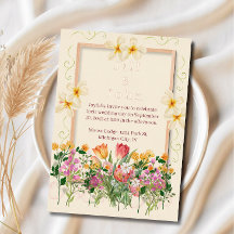 Carte d'invitation de mariage à feuille métallisée