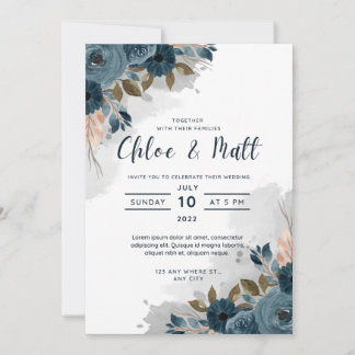 Carte d'invitation de mariage à petit budget