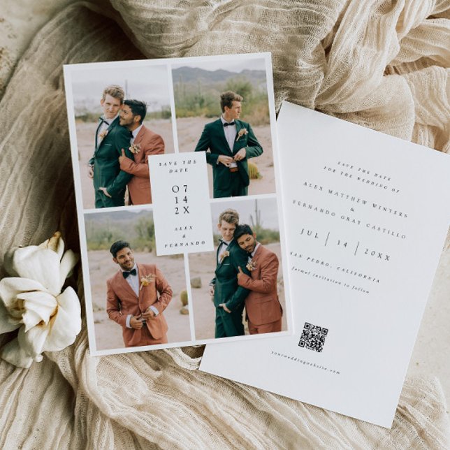 Carte d'invitation de mariage avec photo de base à (Créateur téléchargé)