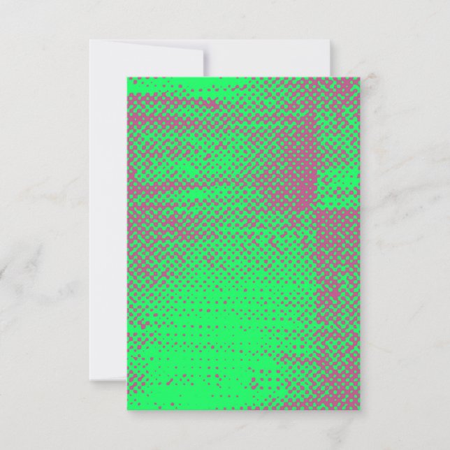 Carte d'invitation de mariage en demi-teinte néon  (Devant)