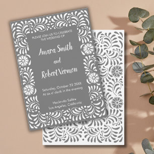Carte d'invitation de mariage en Talavera Mexicain