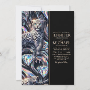 Carte d'invitation de mariage exotique tout-en-un