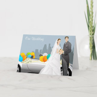 Carte d'invitation de mariage moderne