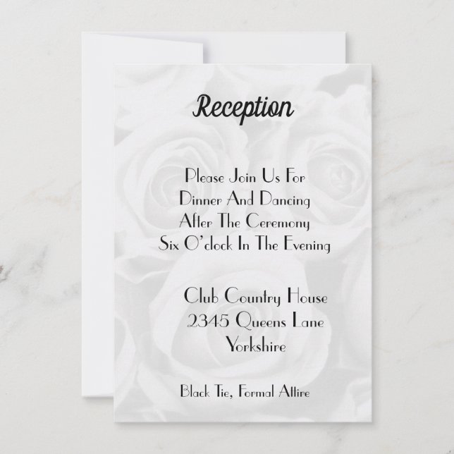 Carte d'invitation de mariage moderne simple (Devant)