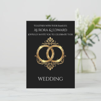 Carte d'invitation de mariage photo élégante – Mod