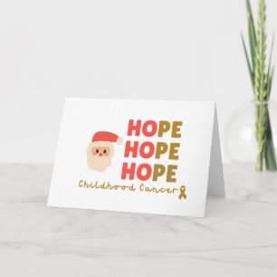 Carte d'invitation de Noël pour le cancer de l'enf