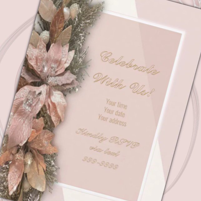 Carte d'invitation de Noël Pour nous est né (Créateur téléchargé)