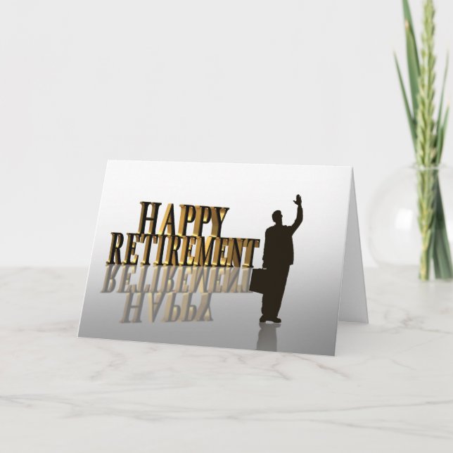 Carte d'invitation de partie de retraite (Devant)