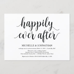 Carte d'invitation de réception de mariage champêt