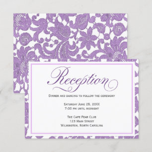 Carte d'invitation de réception de mariage en dent