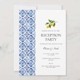 Carte d'invitation de réception en carrelage de ci