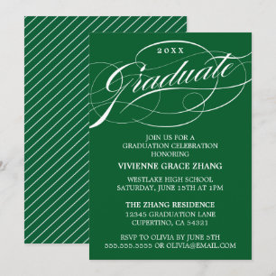CARTE D'INVITATION DE REMISE DE DIPLÔME DE PARTIE