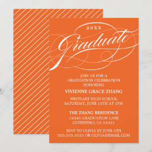 CARTE D'INVITATION DE REMISE DE DIPLÔME DE PARTIE 