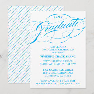 CARTE D'INVITATION DE REMISE DE DIPLÔME DE PARTIE 