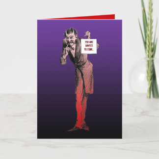 Carte d'invitation Devil Halloween Party