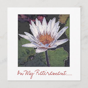 CARTE D'INVITATION DU PARTI DE RETRAITE "LOTUS"