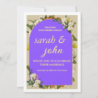 Carte d'invitation Élégante