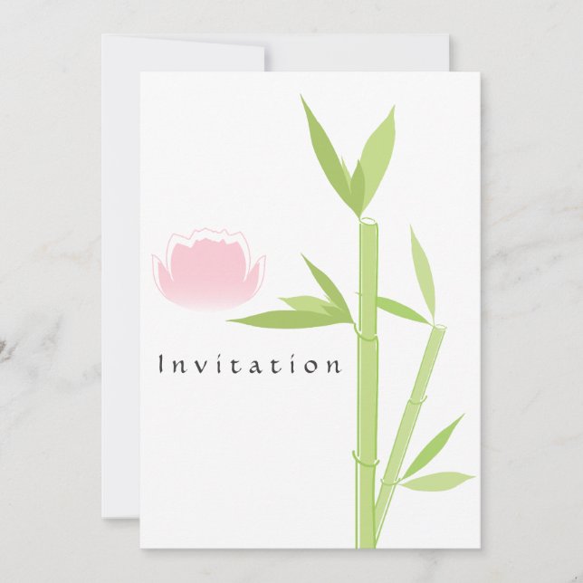 Carte d'invitation élégante de Spa (Devant)
