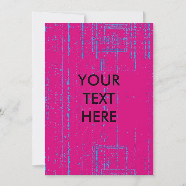 Carte d'invitation en demi-teinte grunge vierge (Devant)