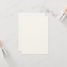 Carte d'invitation en feutre écru rustique 8,9 cm