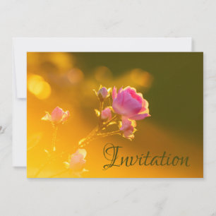 Carte d'invitation Enchantant avec Orchidée