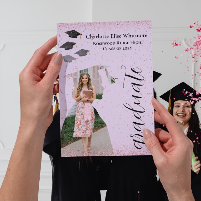 Carte d'invitation et d'annonce de remise de diplô (Graduation Invitations and announcements Card)