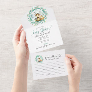 Carte d'invitation et de conseil pour le Baby show