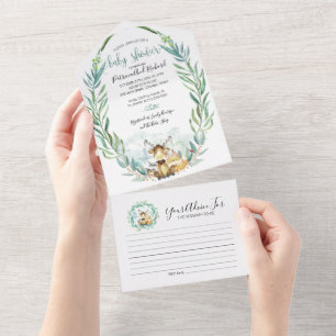 Carte d'invitation et de conseil pour le Baby show