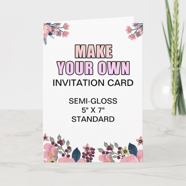 Carte d'invitation Fiançailles lustrée personnalis (Devant)