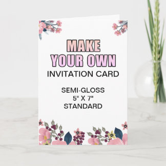 Carte d'invitation Fiançailles lustrée personnalis