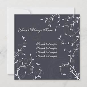 Carte d'invitation florale