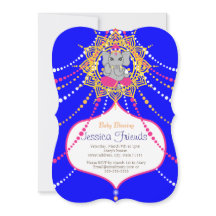 Carte d'invitation Ganesha Baby shower 5" x 7"