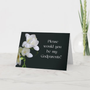 Carte d'invitation Godparents
