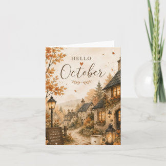 Carte d'invitation Hallo Octoberday couleur automn