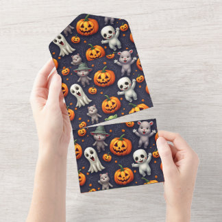 Carte d'invitation Halloween